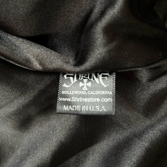 Shrine of Hollywood Victorian Tailcoat Black Tapestry Victorian Velvet Men's S - Picture 15 of 16